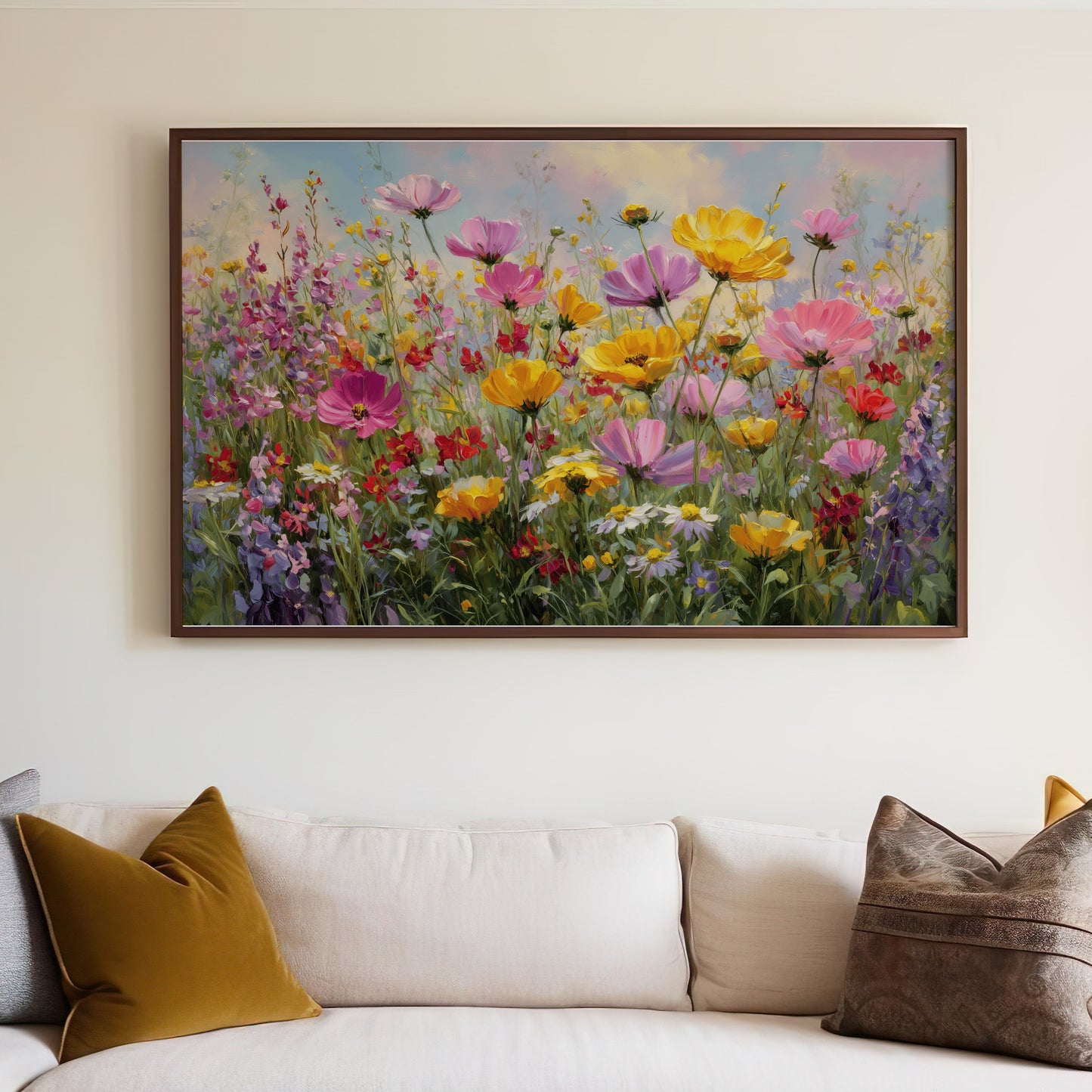 Vibrant Blooming Field Impressionist Artwork product type