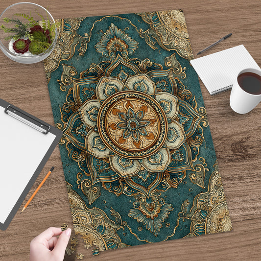 Intricate Mandala Flower Pattern Design Art Print