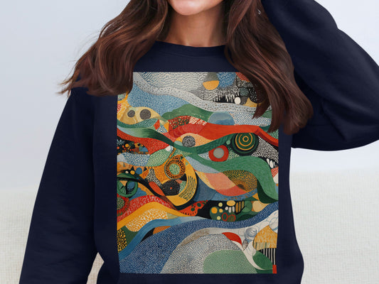 Abstract Vibrant Landscape Graphic Artwork product type