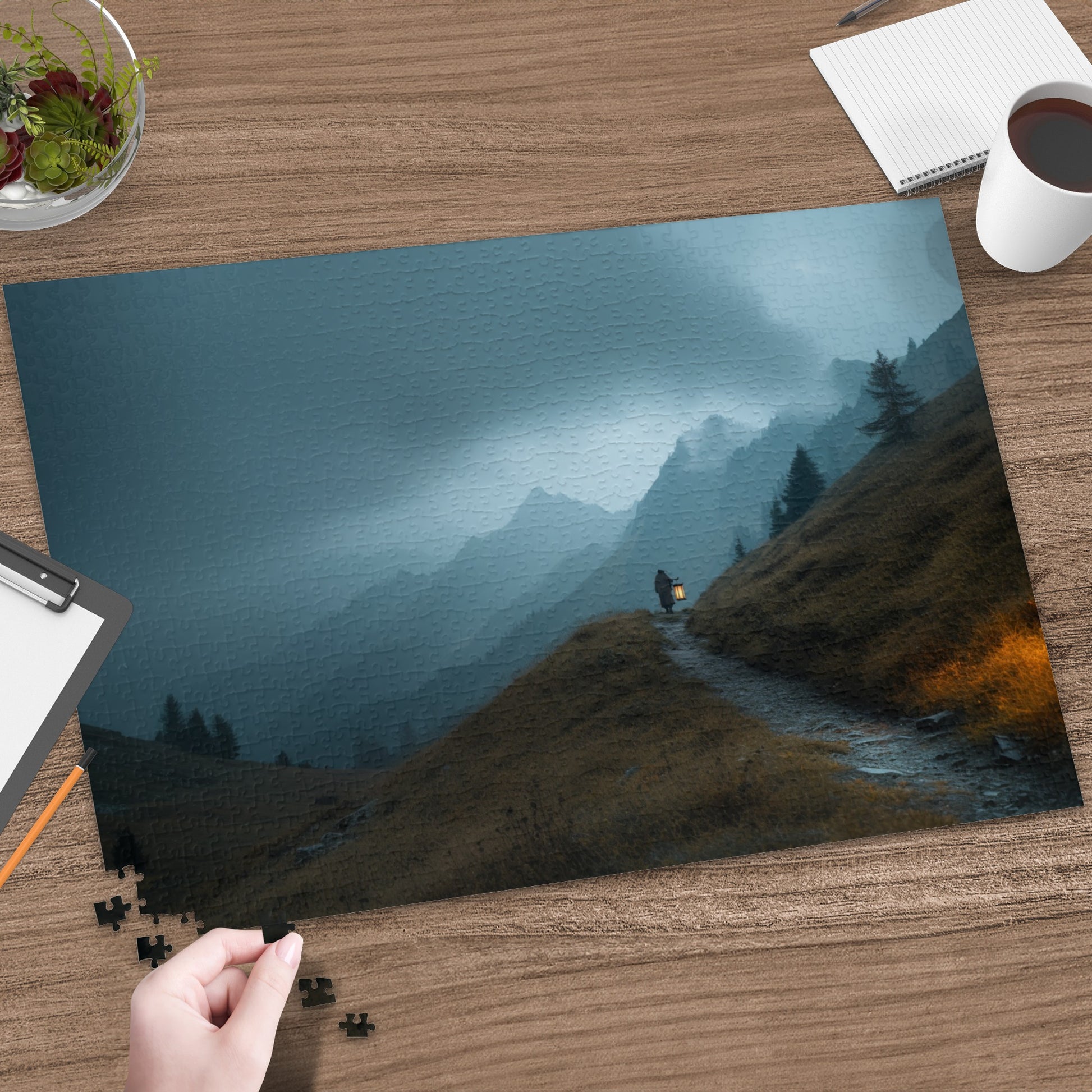 Mystical Mountain Puzzle Featuring Scenic Landscape