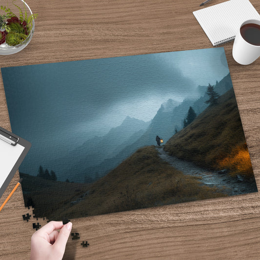 Mystical Mountain Puzzle Featuring Scenic Landscape