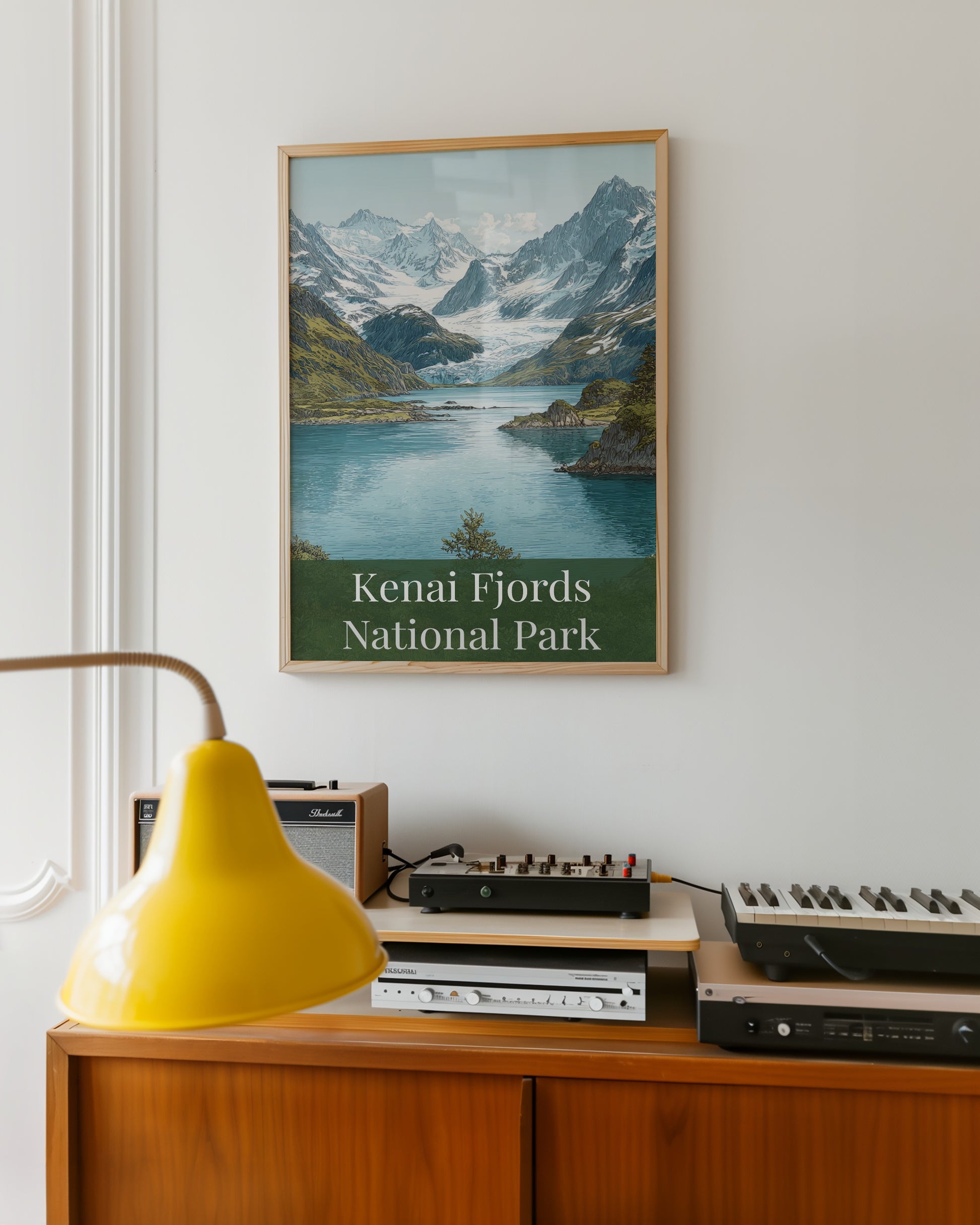 Kenai Fjords National Park Scenic Print for Home Decor