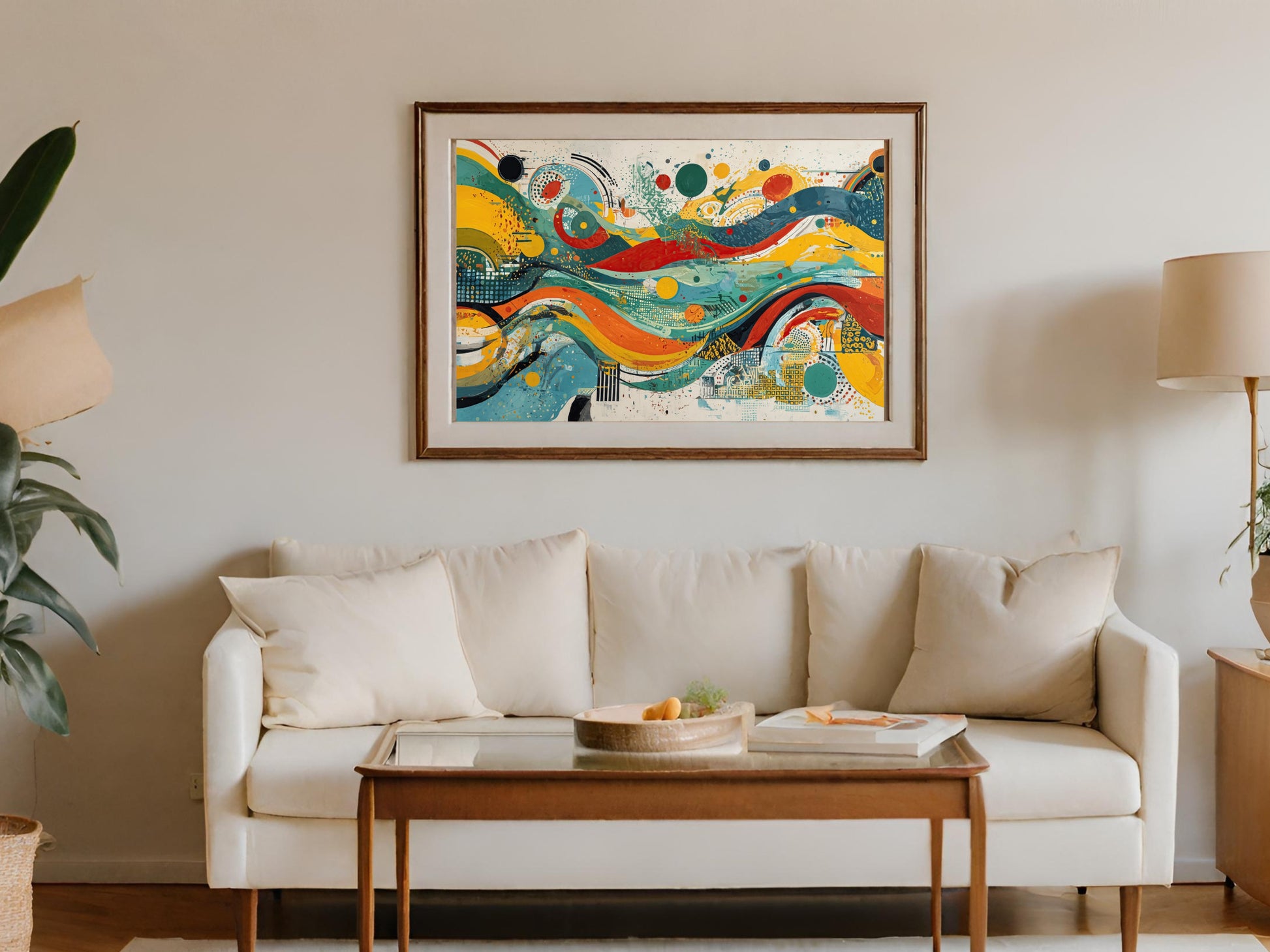 Vibrant Abstract Waves Geometric Patterns Framed Art product type
Abstract Art, Vibrant Painting, Colorful Artwork, Modern Decor, Wall Art, Contemporary Art, Abstract Waves, Geometric Design, Swirls Pattern, Dynamic Art, Home Decor, Living Room Art, Framed Art, Canvas Print, Artistic Design, Bright Colors, Abstract Expression, Unique Art, Gallery Wall, Interior Design