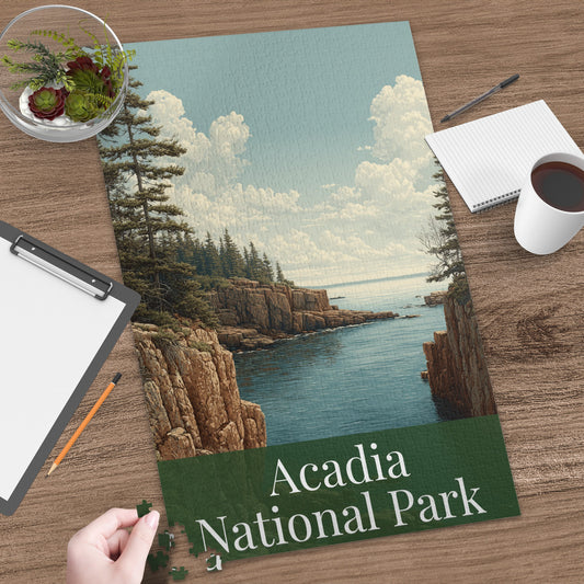 Acadia National Park scenic landscape puzzle