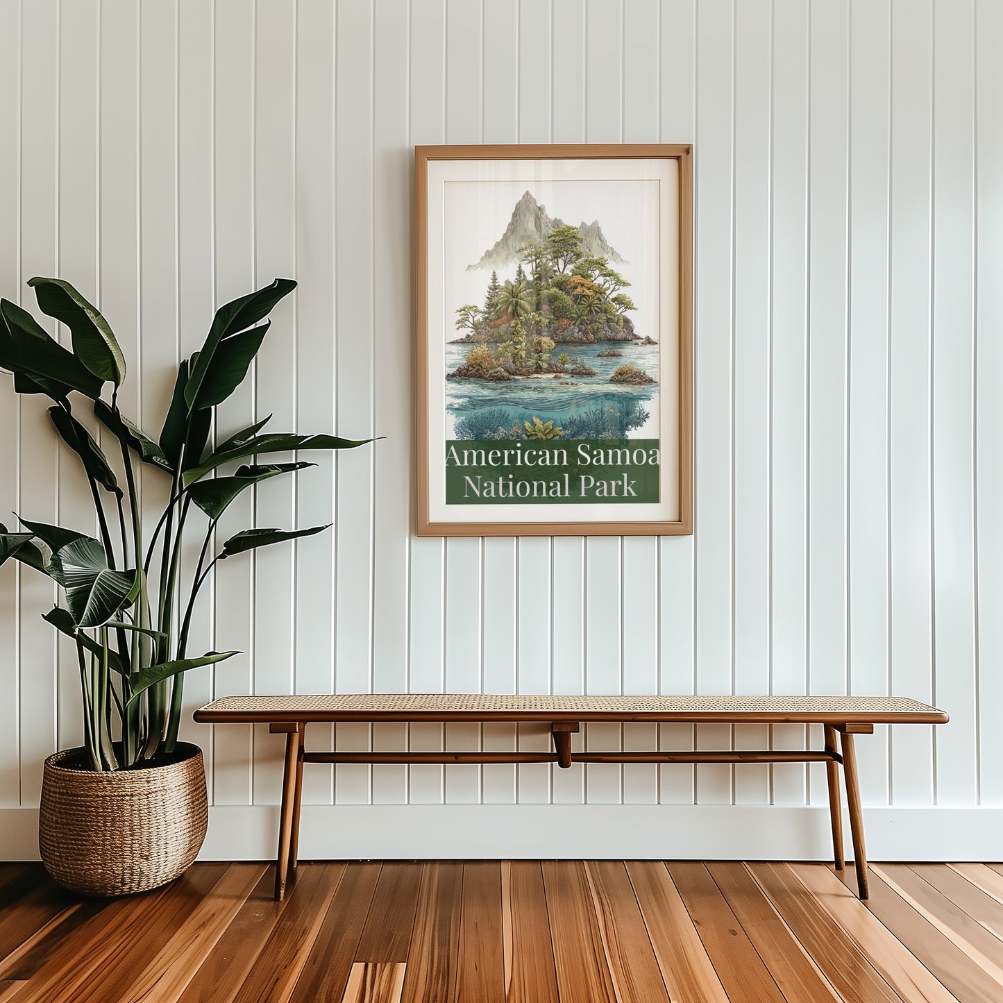 American Samoa National Park Framed Wall Art Print