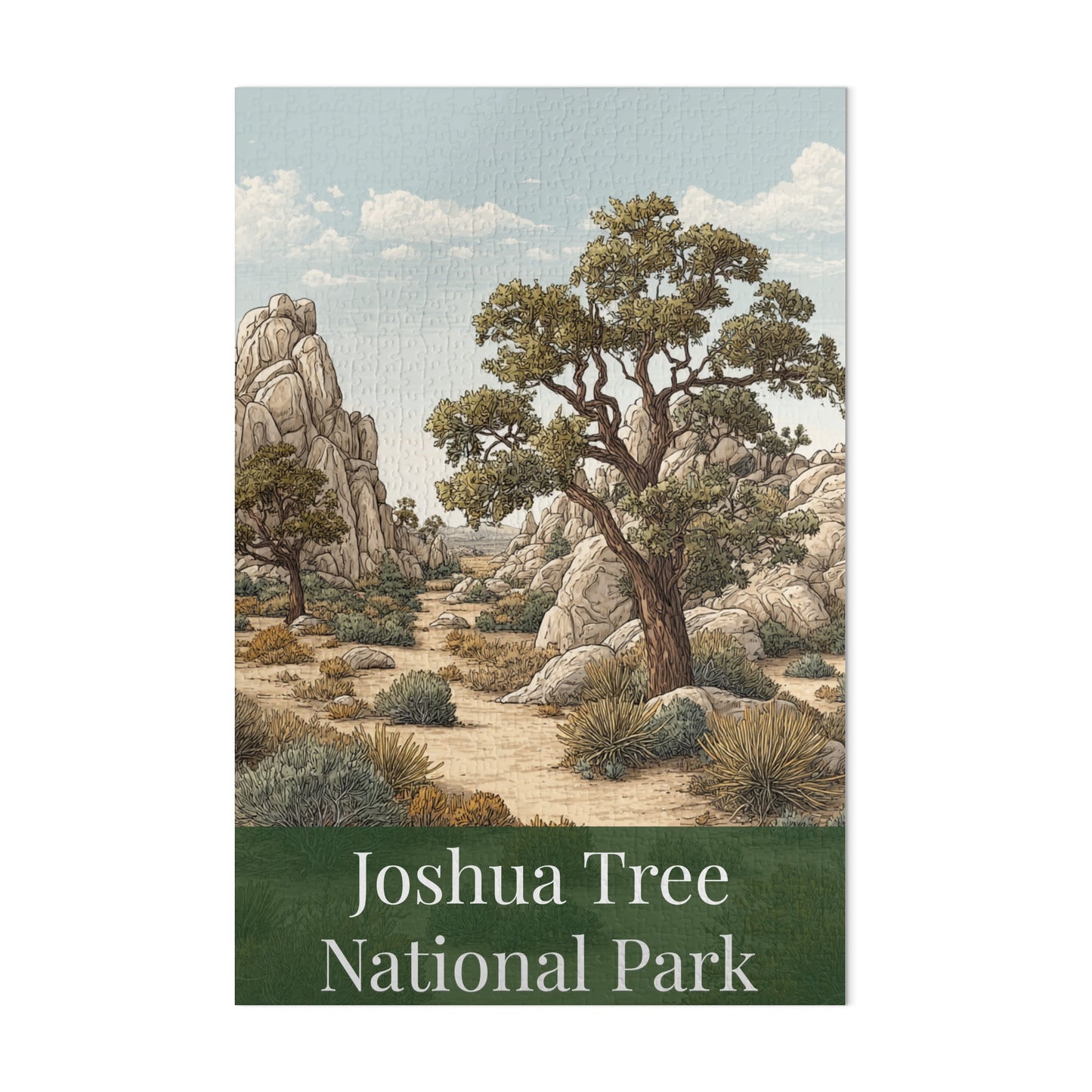Joshua Tree National Park illustrated art print