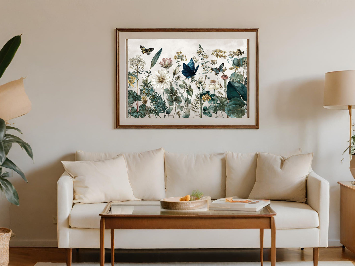 Vintage Botanical Butterfly Wall Art product type
