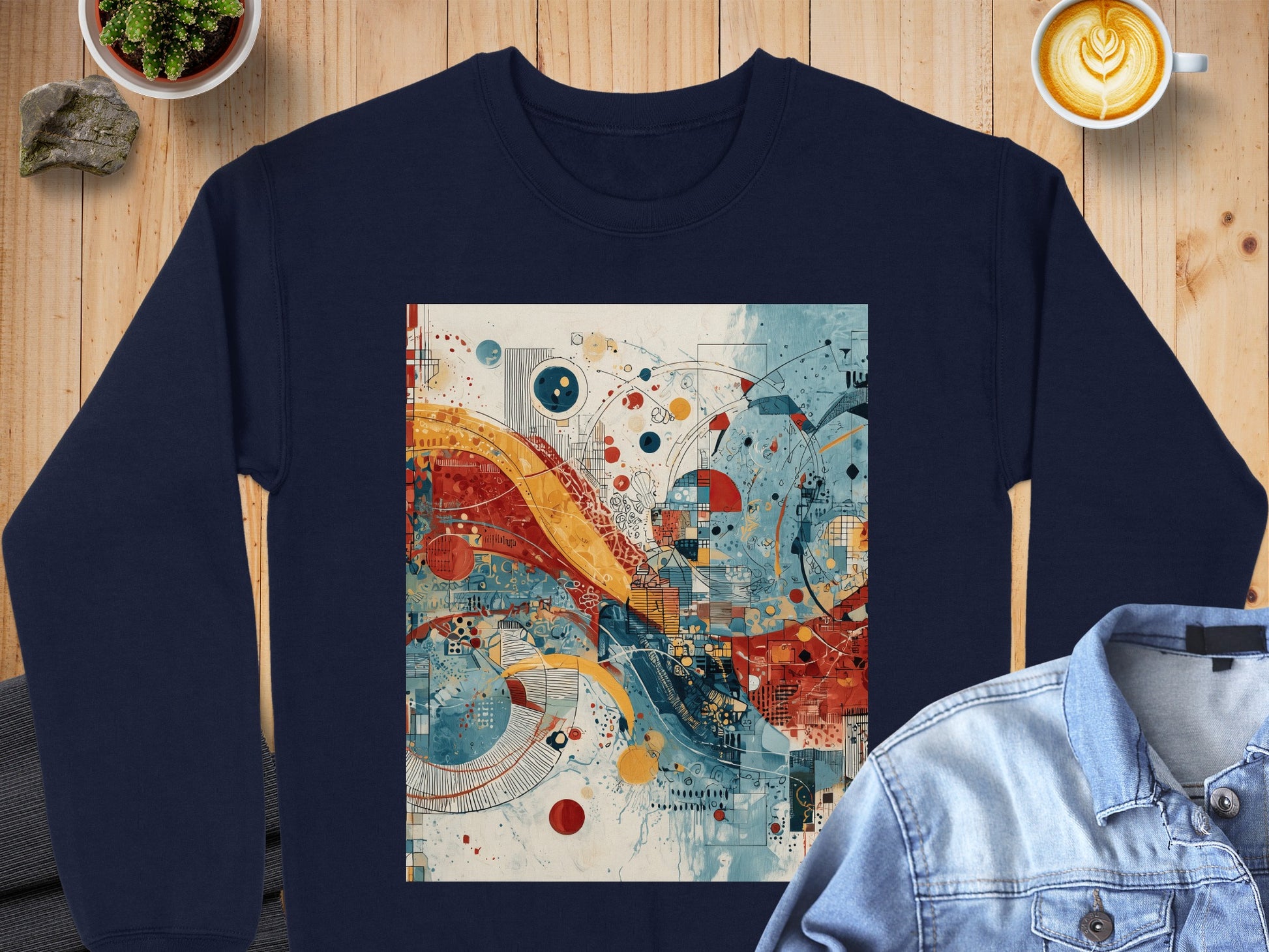 Abstract Geometric Art Vibrant Circles Design product type