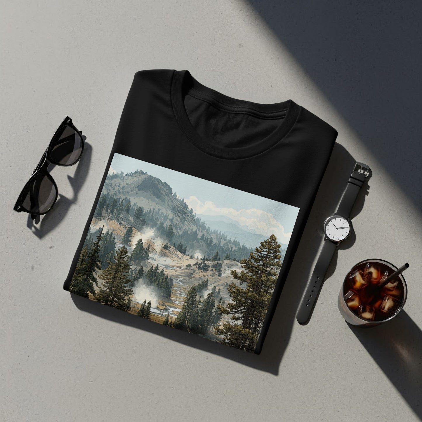 Scenic Mountain Landscape Design T-Shirt