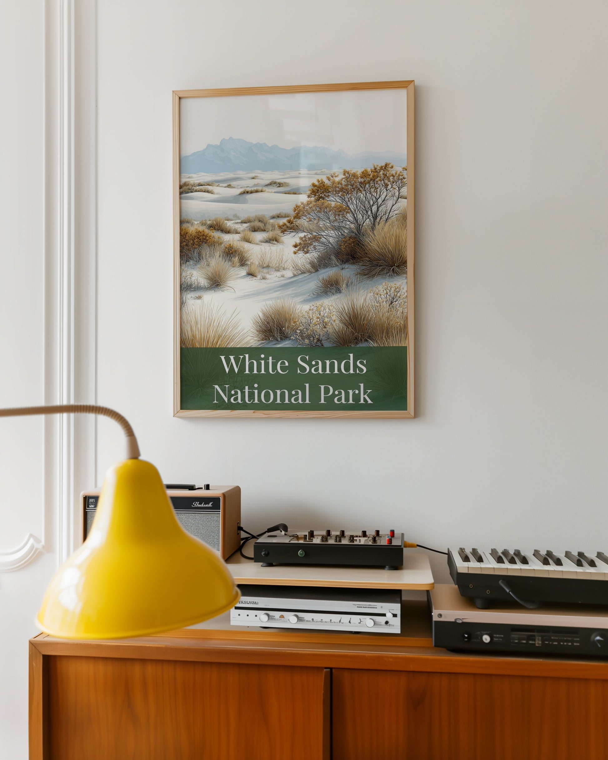 White Sands National Park Framed Wall Art Decor