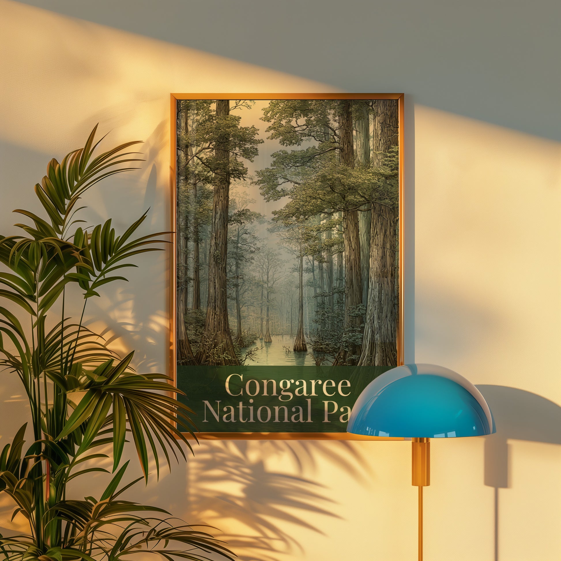 Congaree National Park Nature Scenery Wall Art Print
