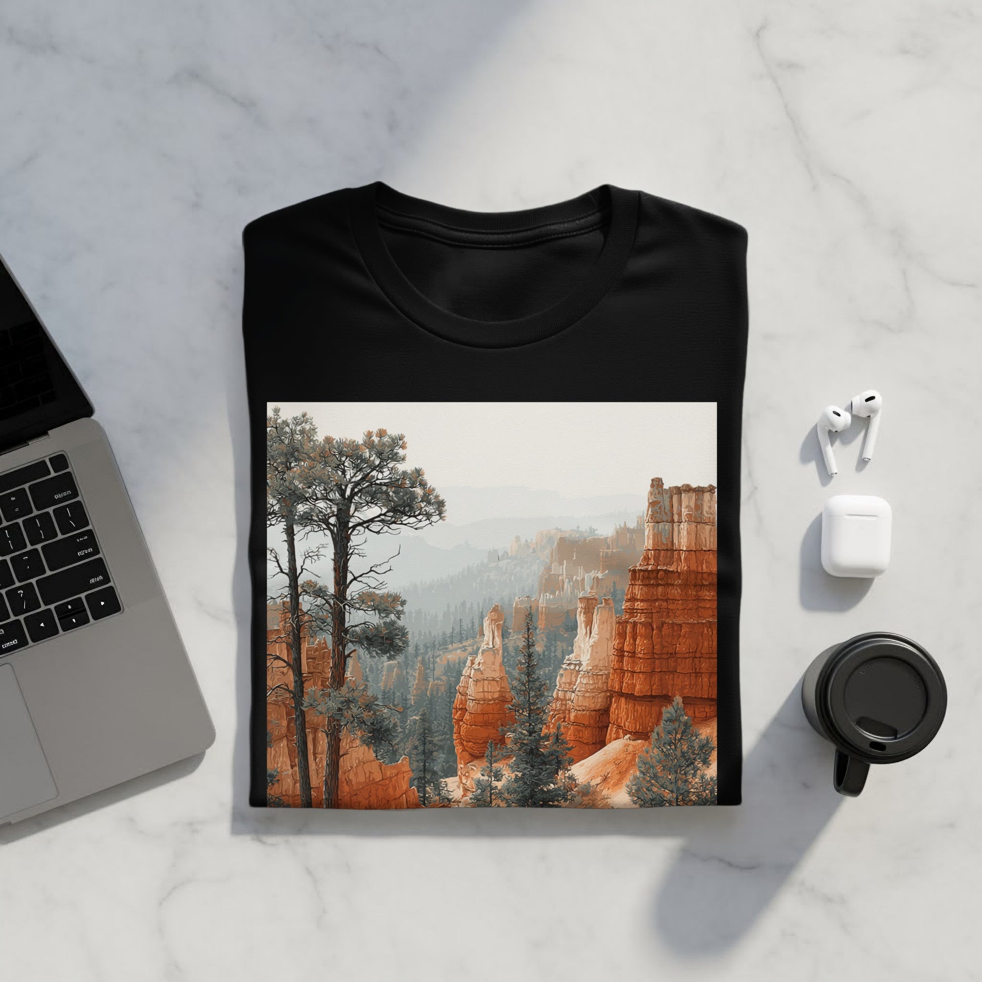 Scenic Bryce Canyon Printed Apparel Fashion Tee