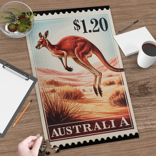 Australia $1.20 Kangaroo Puzzle Art Product