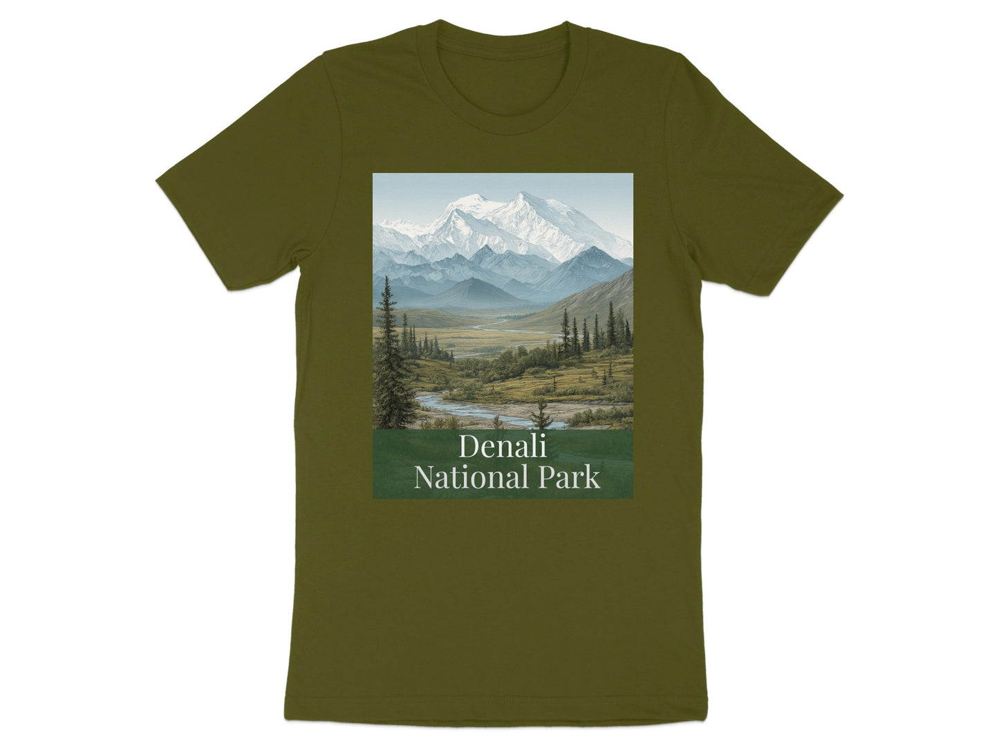 Denali National Park Scenic Graphic Tee Shirt