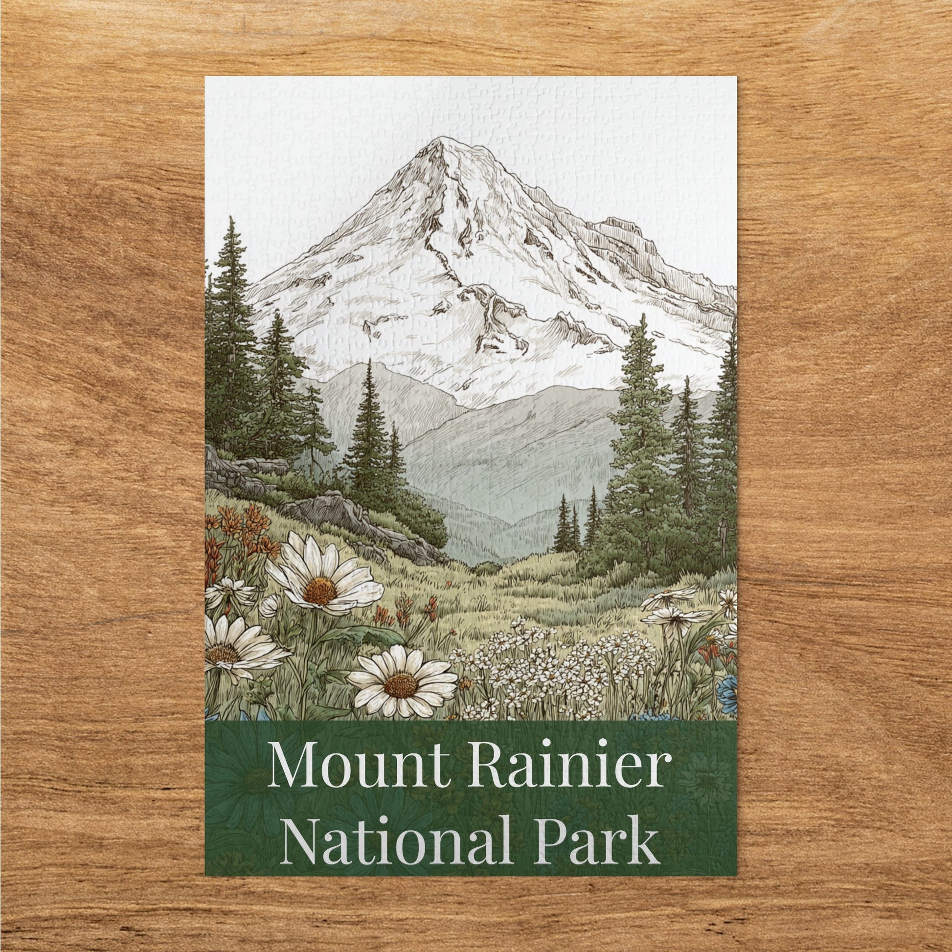 Mount Rainier National Park Scenic Puzzle