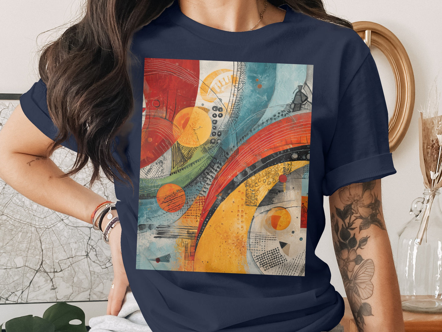 Vibrant Abstract Artwork Colorful Pattern Modern Design product type