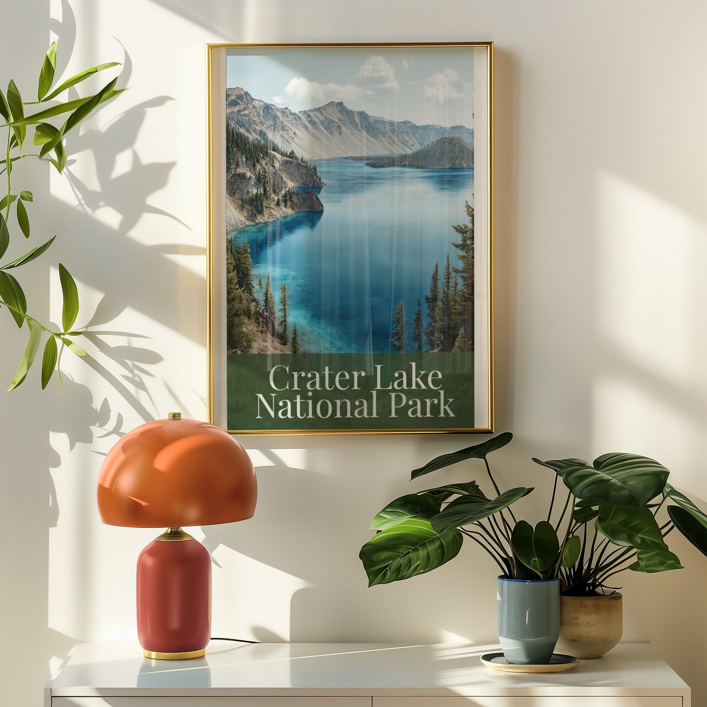 Crater Lake National Park Framed Wall Art Print