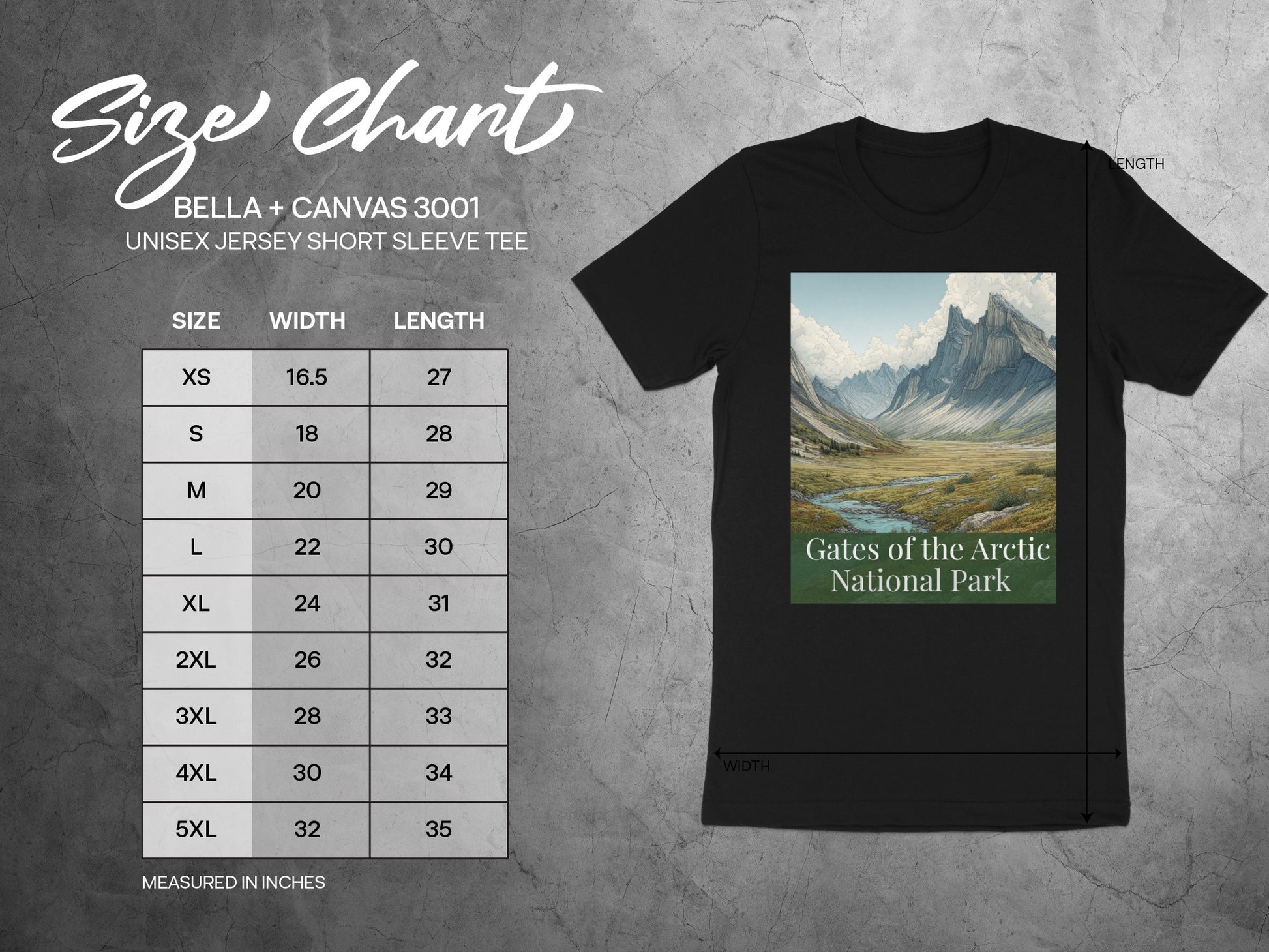 Gates of the Arctic National Park graphic tee
