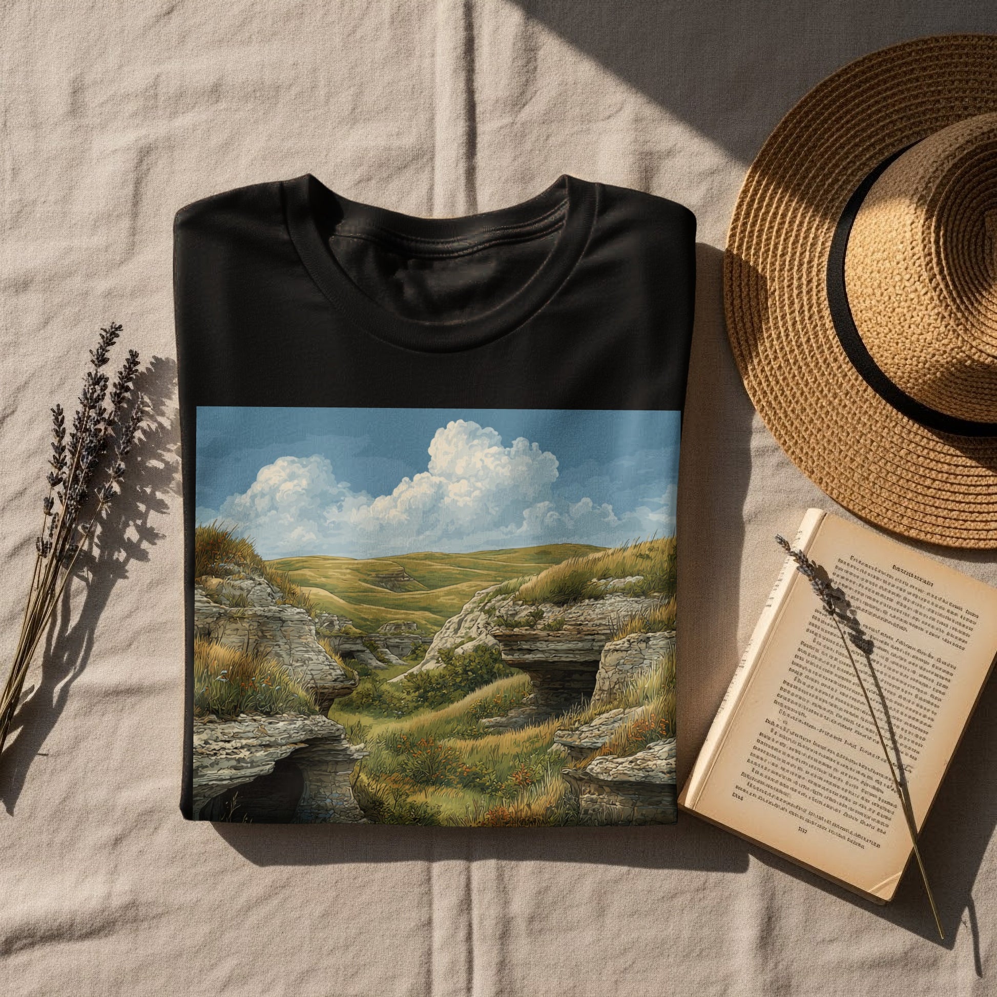 Scenic Landscape Printed Clothing for Nature Lovers