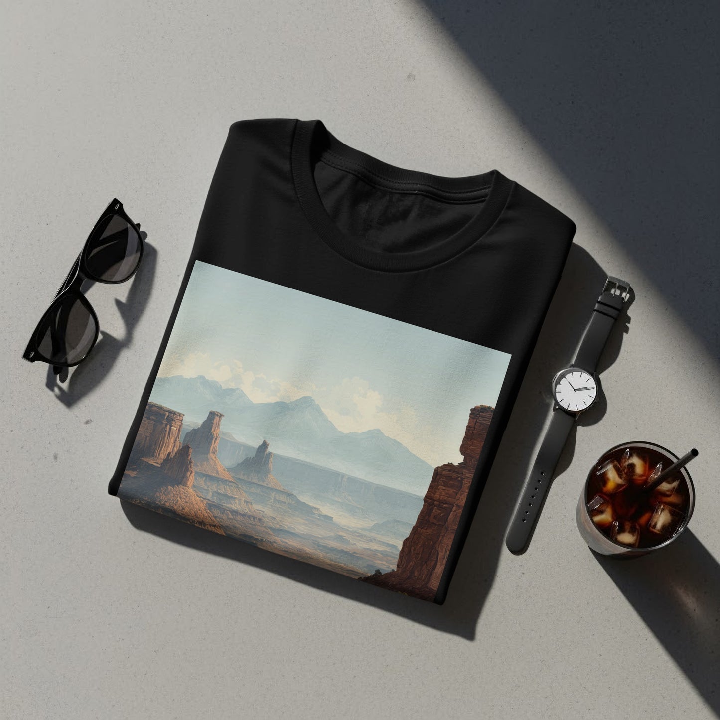 Scenic Mountain Landscape Graphic T-shirt for Nature Lovers