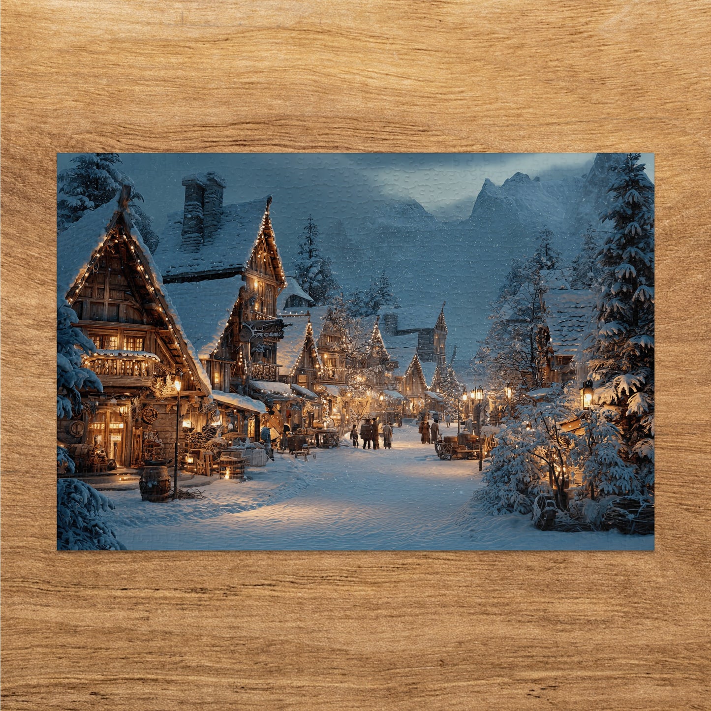 Enchanting Snowy Village Winter Night Lights product type
Snowy Village
Winter Night
Festive Lights
Illuminated Scene
Cozy Townscape
Winter Wonderland
Christmas Village
Holiday Decor
Snow Covered
Mountain Landscape
Enchanting View
Magical Artwork
Rustic Homes
Seasonal Scenery
Frosty Environment
Dark Sky
People Walking
Street Lights
Beautiful Setting
Cold Weather