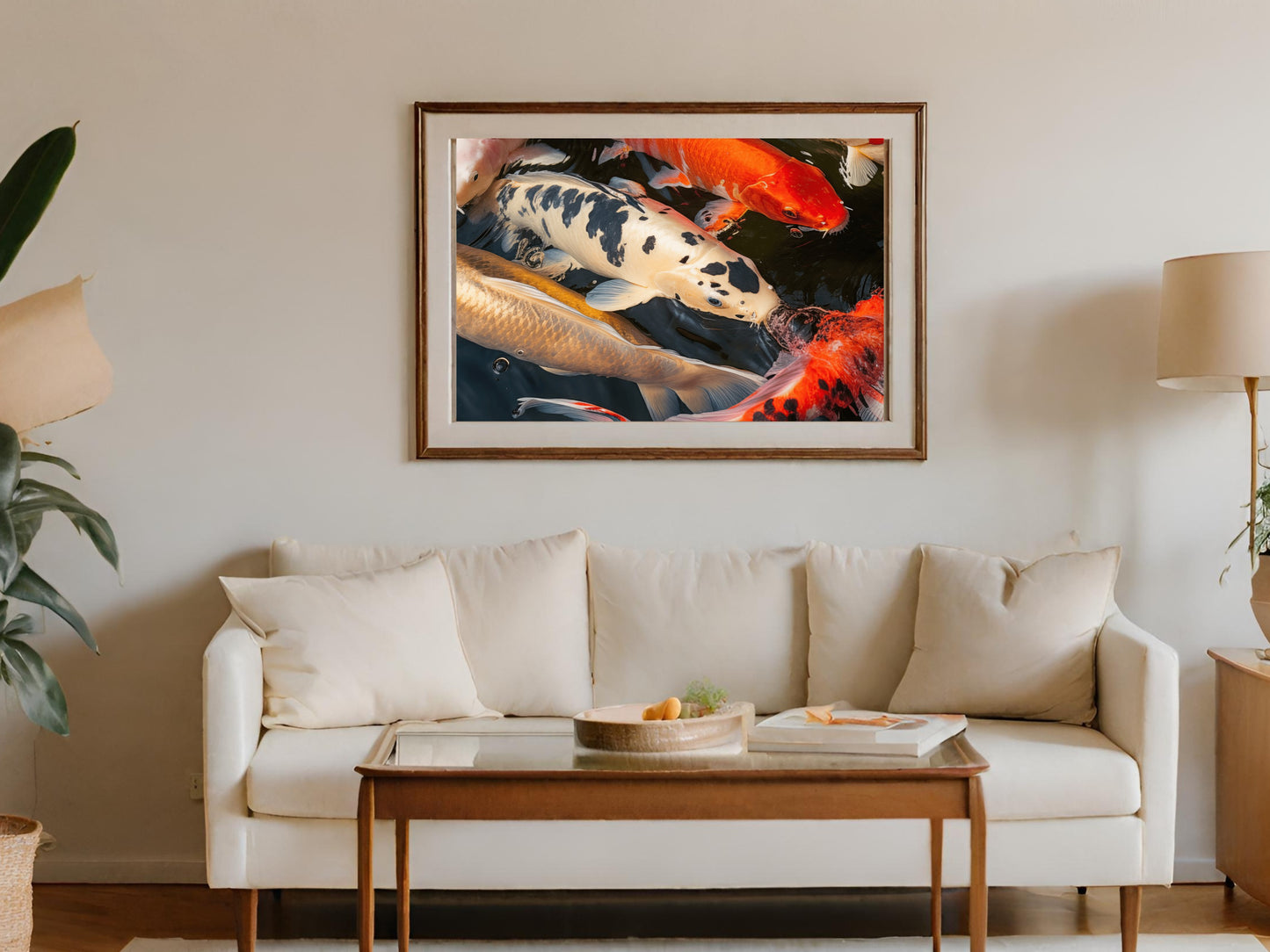 Vibrant Koi Fish Art Print for Elegant Home Decor