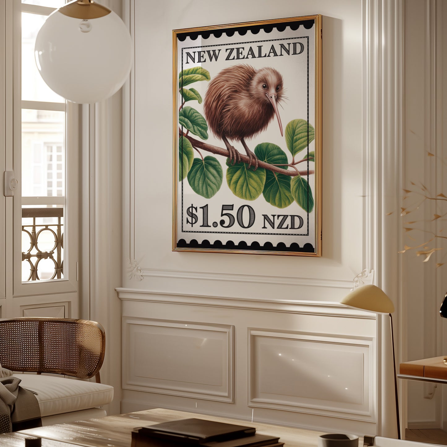 New Zealand $1.50 NZD Kiwi Bird Wall Art Decor Artwork