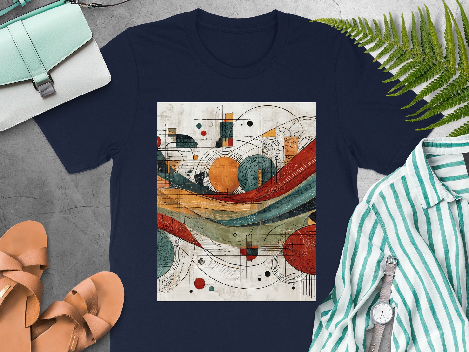 Abstract Geometric Design Colorful Circles T-shirt product type

Abstract Art
Geometric Design
Colorful Print
Modern Style
Artistic Graphic
Circles Pattern
Lines Abstract
Orange Design
Red Accent
Blue Green Hues
Unique T-shirt
Contemporary Look
Graphic Tee
Unisex Apparel
Bold Colors
Abstract Shapes
Patterned Shirt
Creative Design
Visual Art Shirt
Abstract Wave Print