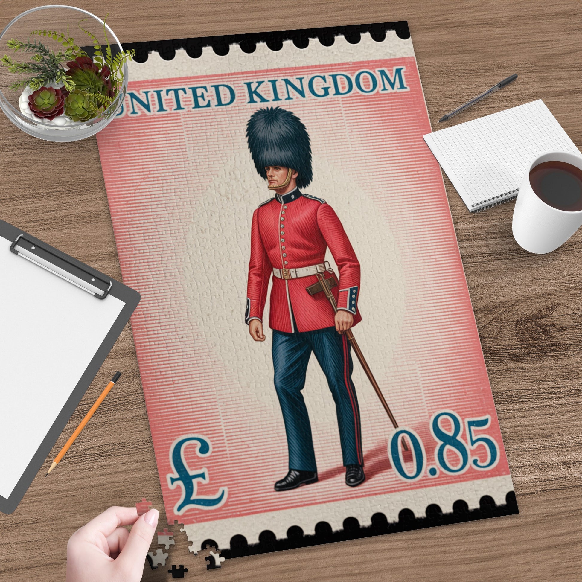 British Guard Vintage Stamp Design Puzzle