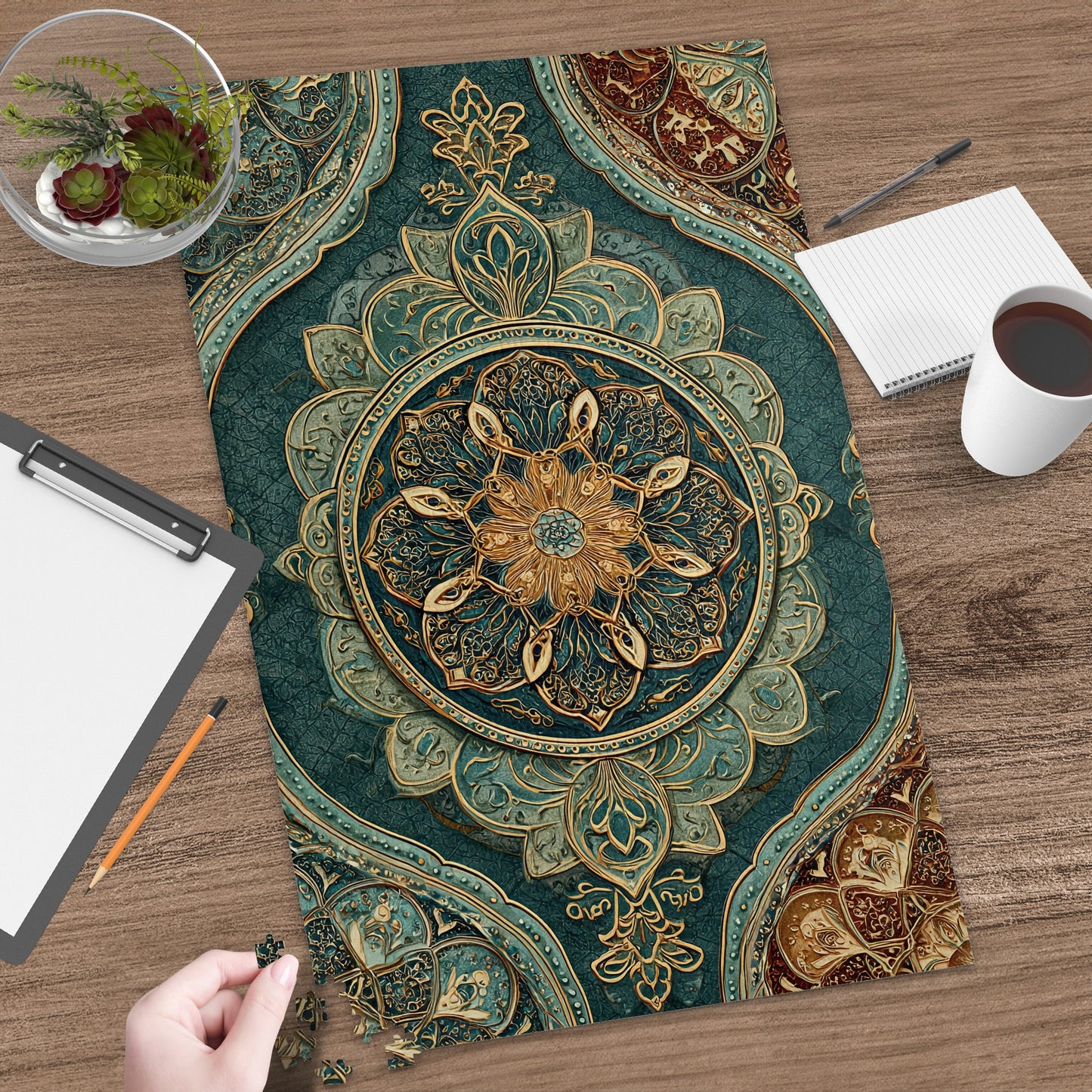 Beautiful Intricate Mandala Design Jigsaw Puzzle