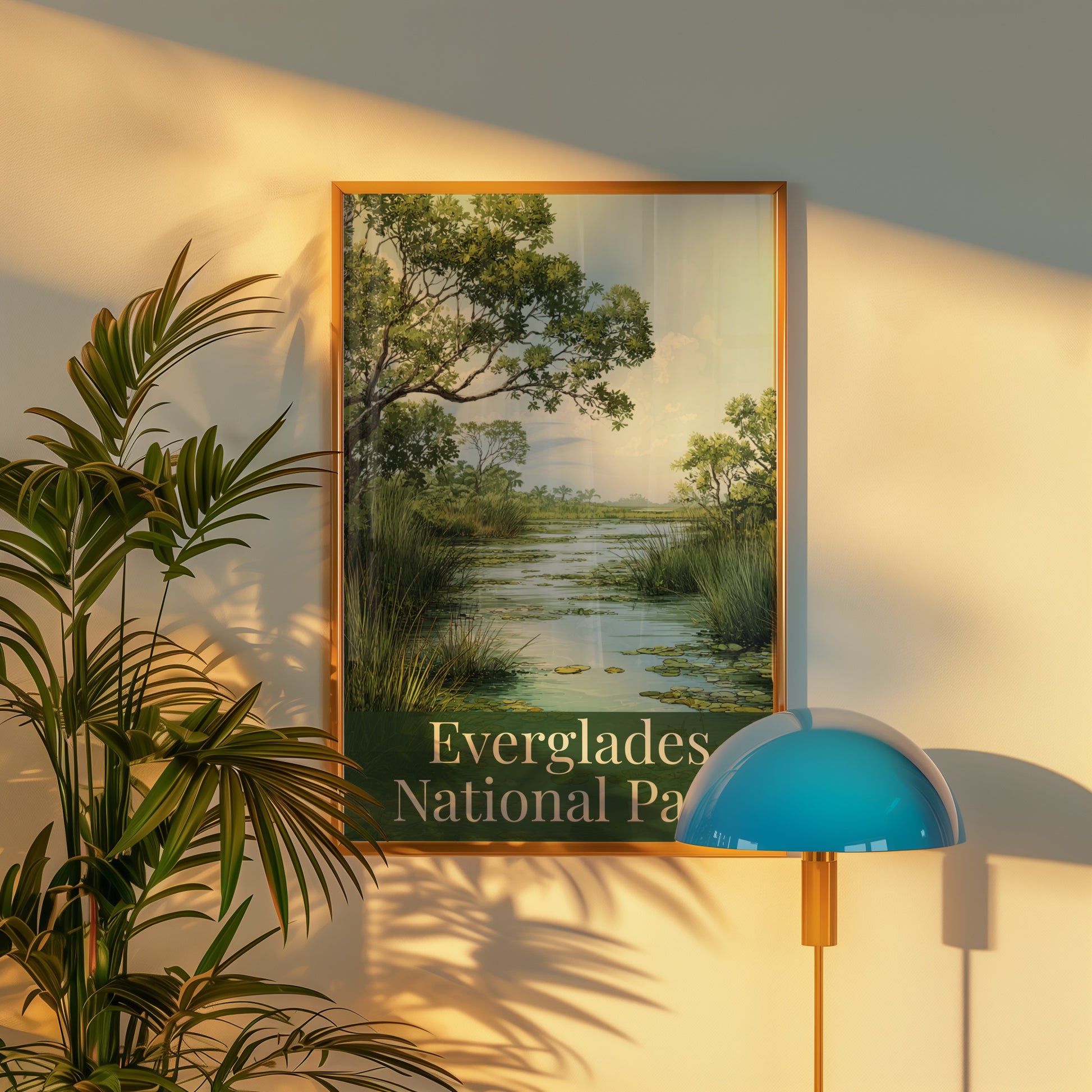 Scenic illustrated puzzle featuring Everglades National Park. Perfect for national park lovers, nature enthusiasts, and anyone who enjoys a relaxing yet engaging puzzle experience.