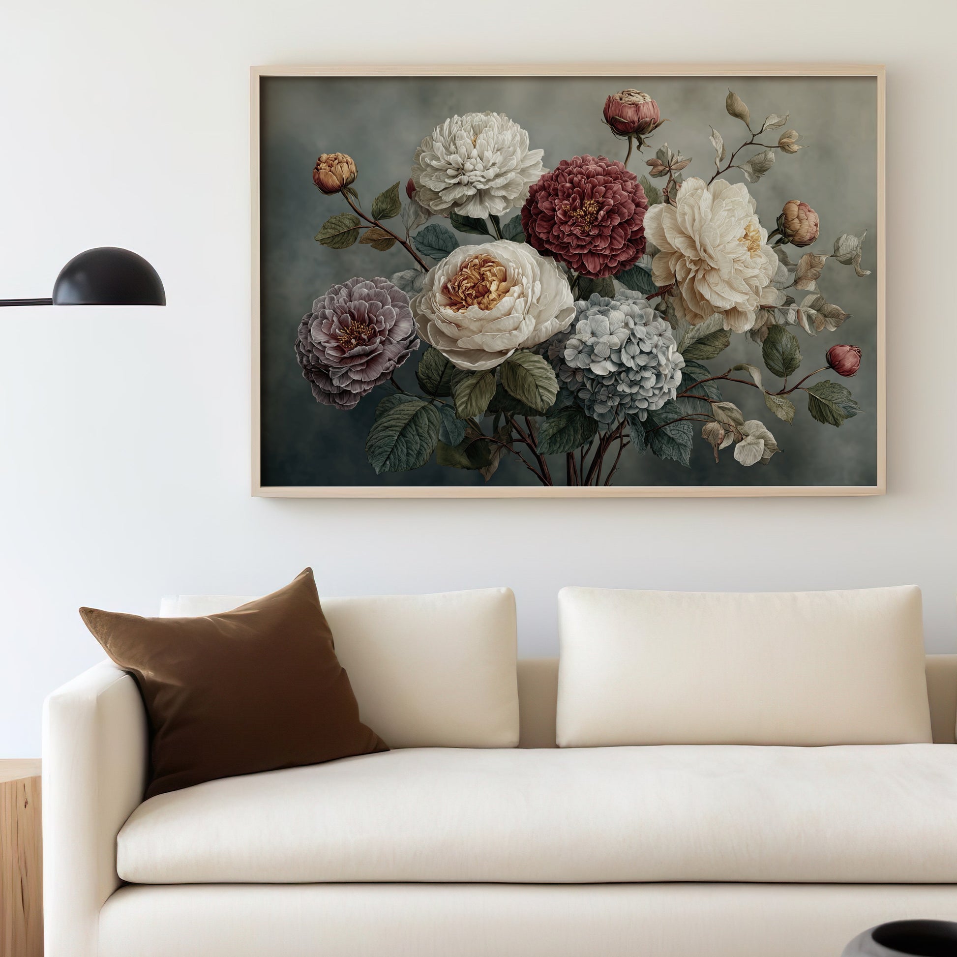 Vintage Botanical Flower Art Painting Wall Decor