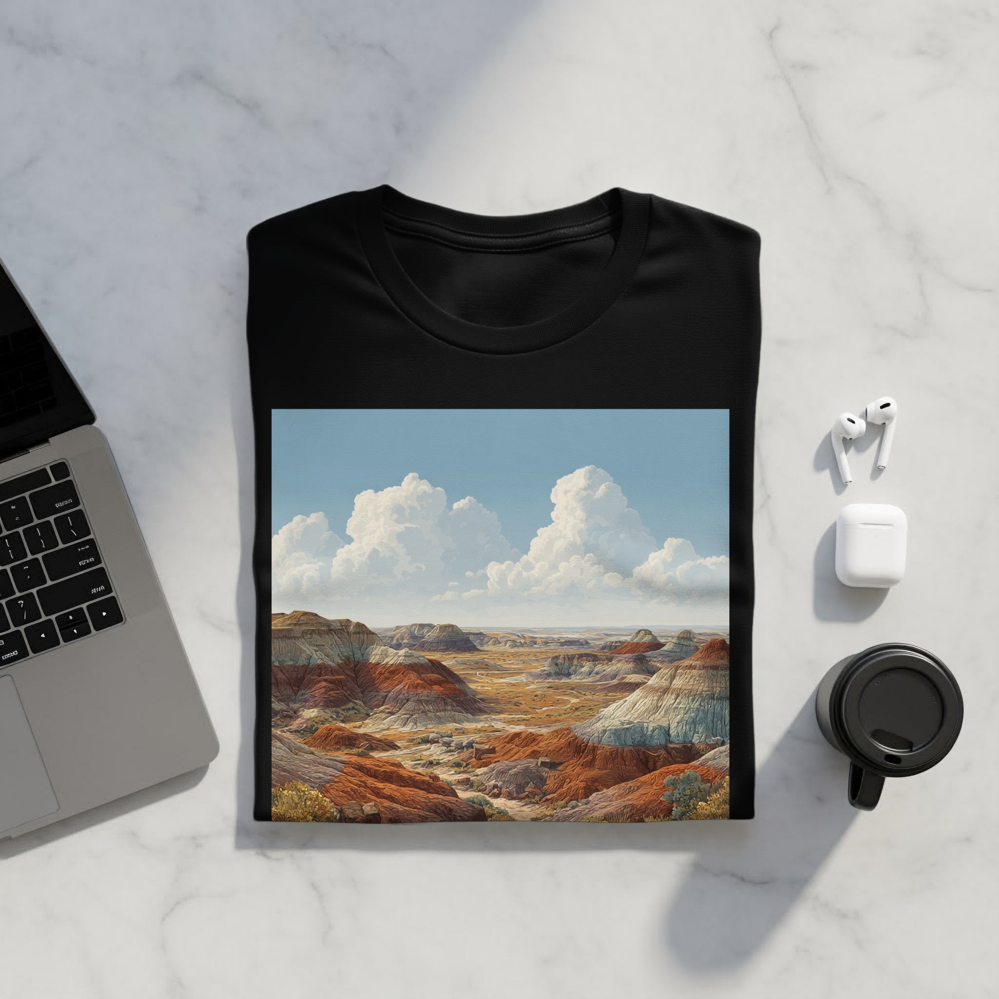 Colorful Desert Landscape Print T-Shirt product
