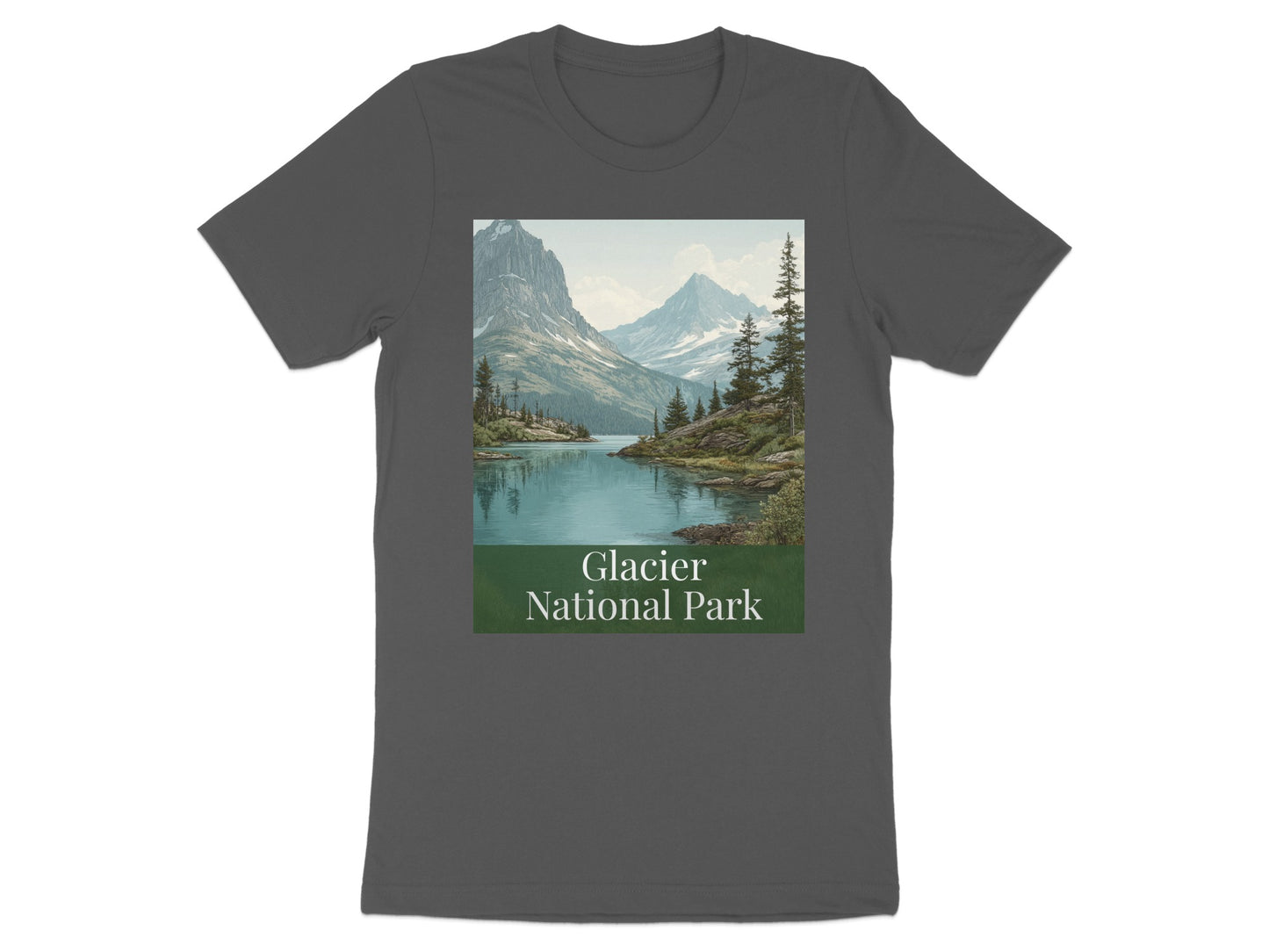 Glacier National Park Scenic Lake View T-Shirt