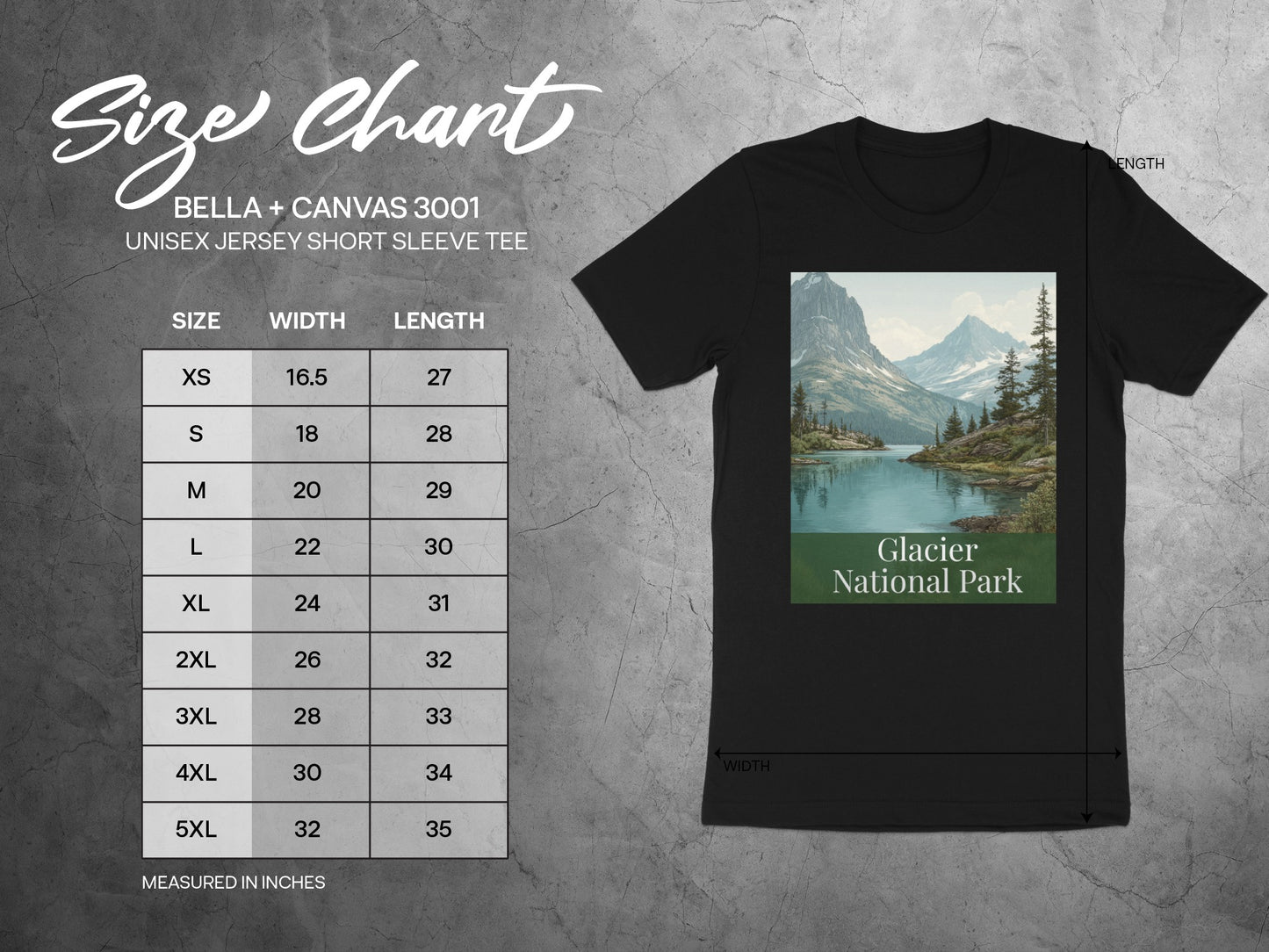 Scenic Glacier National Park T-Shirt