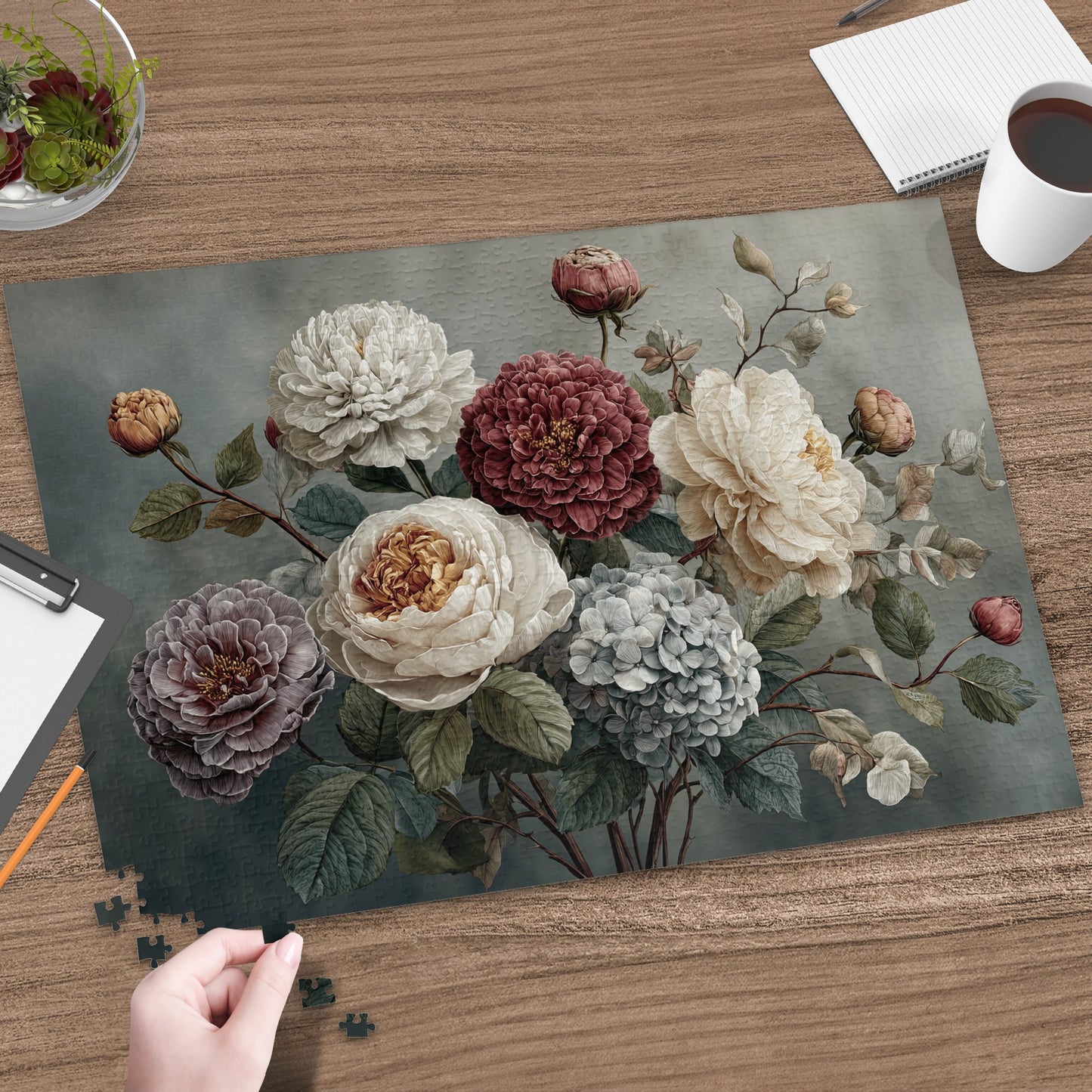 Beautiful Vintage Floral Arrangement Jigsaw Puzzle