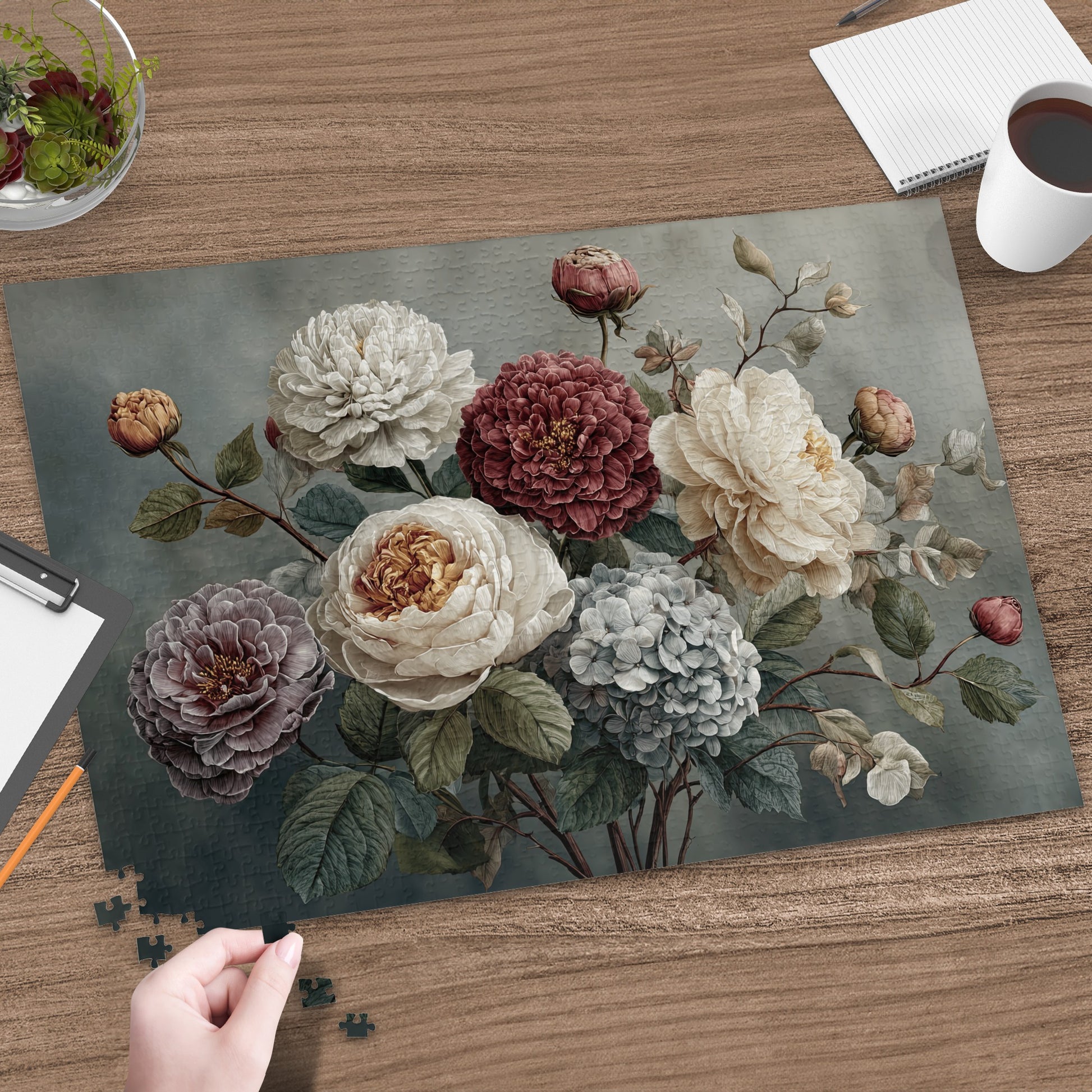 Beautiful Vintage Floral Arrangement Jigsaw Puzzle