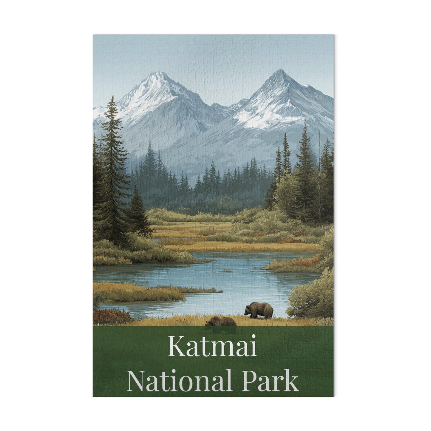 Scenic Katmai National Park Landscape Puzzle