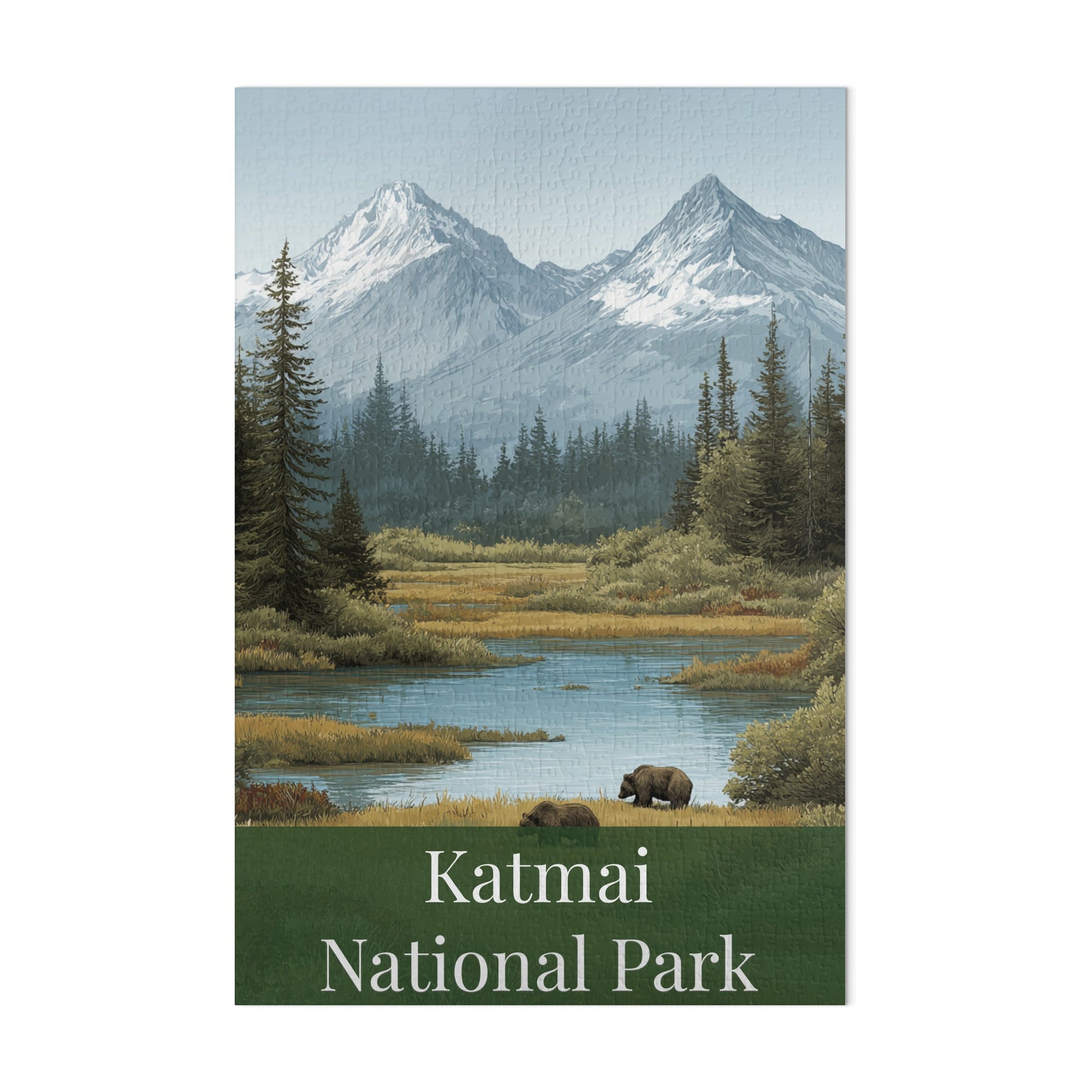 Scenic Katmai National Park Landscape Puzzle