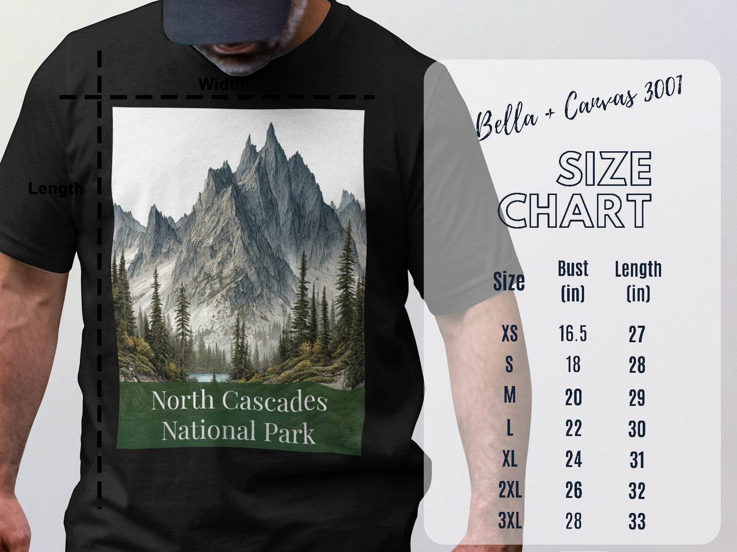 Scenic North Cascades National Park T-shirt