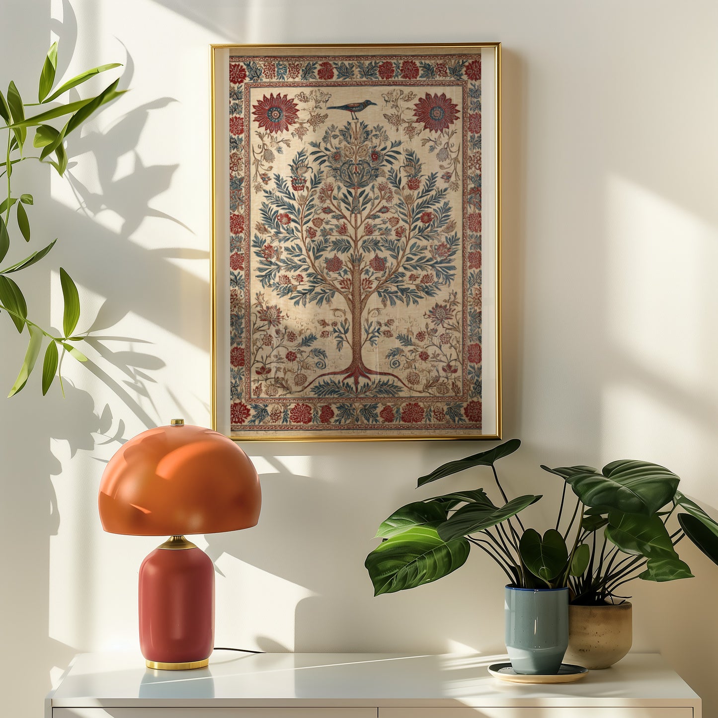 Traditional Floral Tree of Life Wall Art Decor