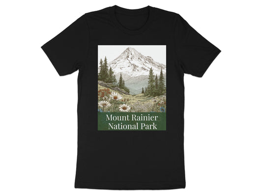 Mount Rainier National Park Graphic T-shirt