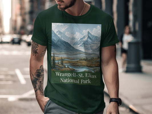 Scenic Wrangell-St. Elias National Park T-shirt